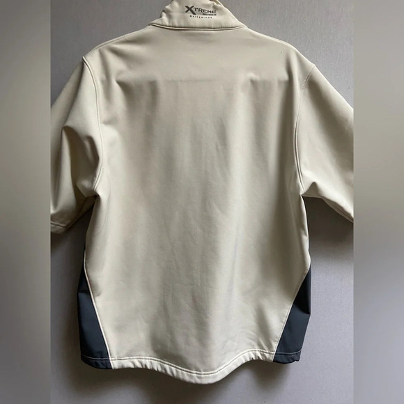 Whiteridge Xtreme Series Cream  Fleece Golf Short Sleeve full zip jacket Sz S - Picture 5 of 15